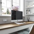 Розетка с заземлением, шторками и USB Werkel Gallant (белая) W5071701
