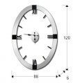 Настенные часы Times y Kairos овальные