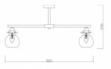 Люстра на штанге Freya Circle FR5183PL-08G