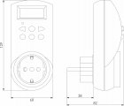 Розетка с таймером Elektrostandard TMH-E a026137