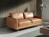 Диван 3-х местный 6130/5607-3P-M2851 кожаный с ножками из стали