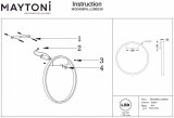 Накладной светильник Maytoni Rim MOD058WL-L25BS3K