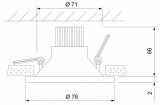 Встраиваемый светильник Elektrostandard 15266/LED a055720