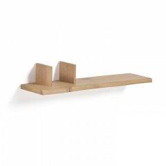 Полка настенная Rasha дубовый шпон с натуральной отделкой 100 x 15 cm