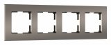 Рамка на 4 поста Werkel Slab бронза матовый W0042963