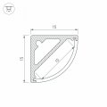Профиль накладной Arlight SL-KANT-H15-2000 ANOD 019327
