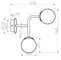 Бра Maytoni Erich MOD221-WL-02-G
