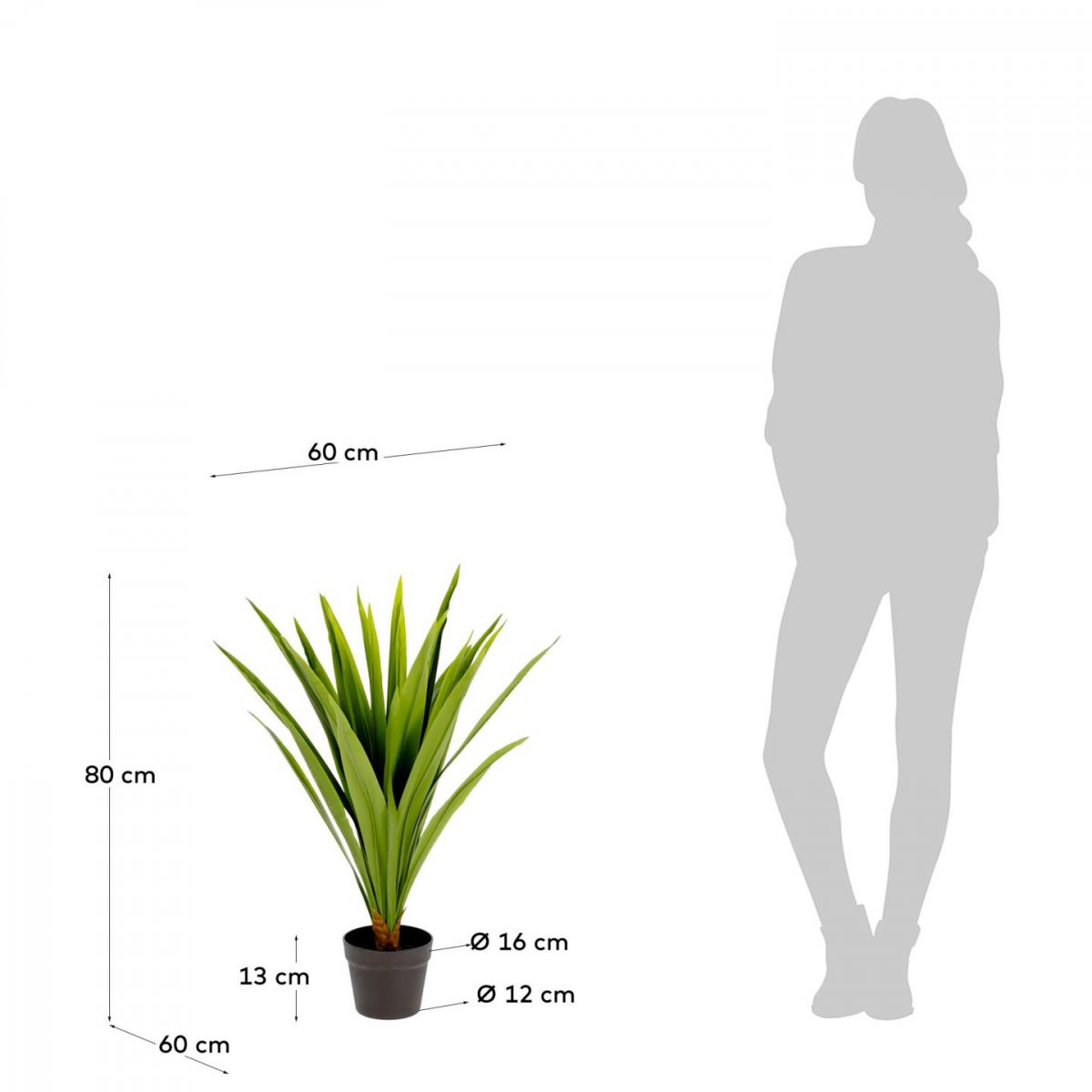 Flower Искусственная юкка 70см