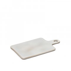 Portbou ceramic serving board in white