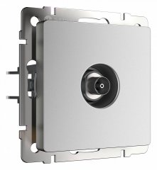 ТВ-розетка без рамки Werkel серебряный матовый W1183065