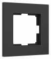 Рамка на 1 пост Werkel Slab черный матовый W0012908