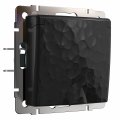 Розетка влагозащищенная с заземлением и шторками, без рамки Werkel Hammer W1271208 (черный)