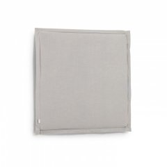 Изголовье из льняной ткани серого цвета Tanit со съемным чехлом 106 x 106 см