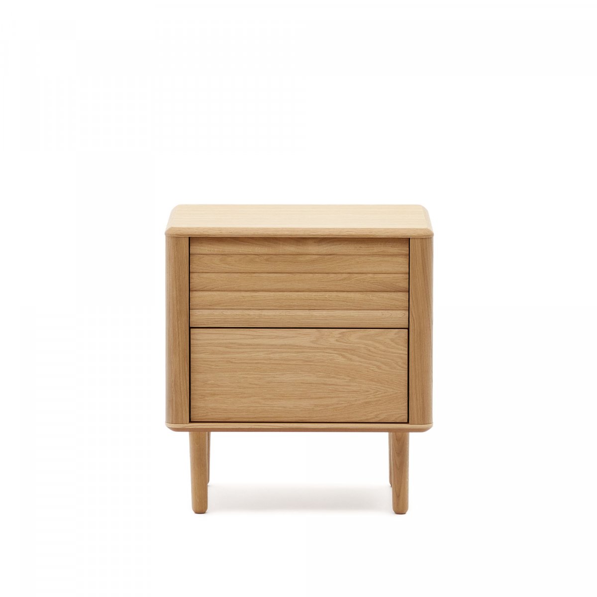 Lenon Тумбочка с 2 ящиками из шпона дуба 50 x 55 см