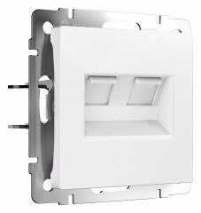 Розетка Ethernet RJ-45 без рамки Werkel белый матовый W1181161