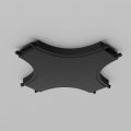 Соединитель X-образный для треков накладных Maytoni Accessories for tracks Radity TRA084CX-11B