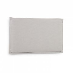 Изголовье из льняной ткани серого цвета Tanit со съемным чехлом 186 x 106 см