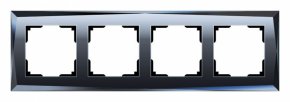 Рамка на 4 поста Werkel Diamant (черный) W0041208