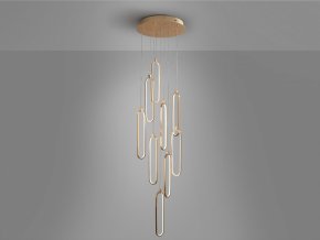 Люстра Colette 9L розовое золото
