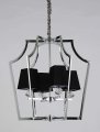 Подвесная люстра LUMINA DECO Montero LDP 1249-4 CHR+BK