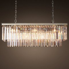 Подвесная люстра Imperiumloft Rh 1920S Odeon Clear Glass Fringe 155093-22