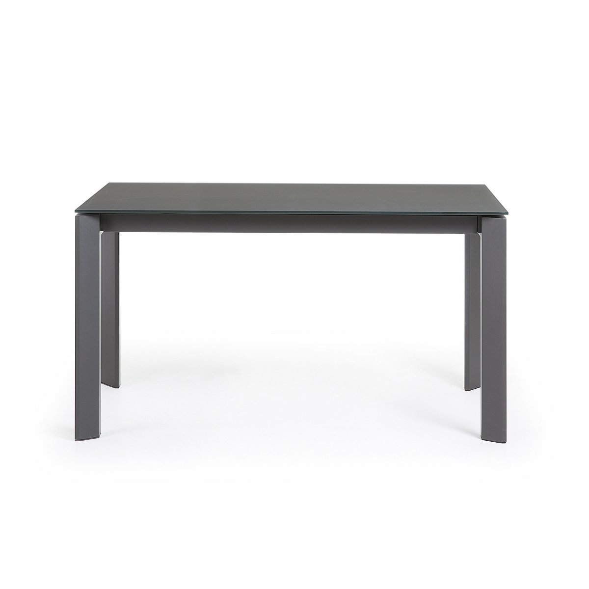 Стол Atta 140 (200) x90 темно-серый, стекло