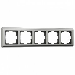 Рамка на 5 постов Werkel Metallic W0051602