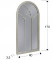 Зеркало Duomo белое