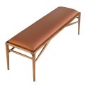 Банкетка 5112/BS19033 из коричневой экокожи