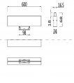 Накладной светильник Maytoni BASIS TR012-2-20W3K-B