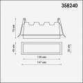 Встраиваемый светильник Novotech Hielo 358240