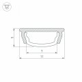 Профиль Arlight ARH-BENT-W11-2000 ANOD 023592