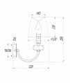Бра Maytoni Roma ARM006WL-01G