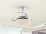 Мини вентилятор с подсветкой Vento белый Ø40 DIM