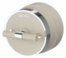 Выключатель двухклавишный с корпусом Werkel Vintage слоновая кость, хром W5822055