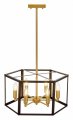 Люстра на штанге LUMINA DECO Lorton LDP 1142-6 BK+MD