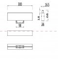 Накладной светильник Maytoni BASIS TR012-2-12W3K-W