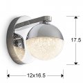 Бра Sphere Ø12 1L хром