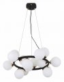 Подвесная люстра LUMINA DECO Marsiada LDP 6033-15 BK+GD
