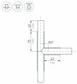 Соединитель угловой T-образный накладной Arlight KLUS 026243