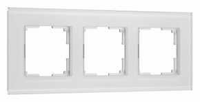 Рамка на 3 поста Werkel Senso белый soft-touch W0033101