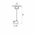 Подвес для трека Lightstar Barra 504297